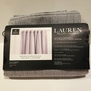 COPY - Lauren Ralph Lauren 2 Back Tab Panels 50"x84", Room Darkening PATTERSON